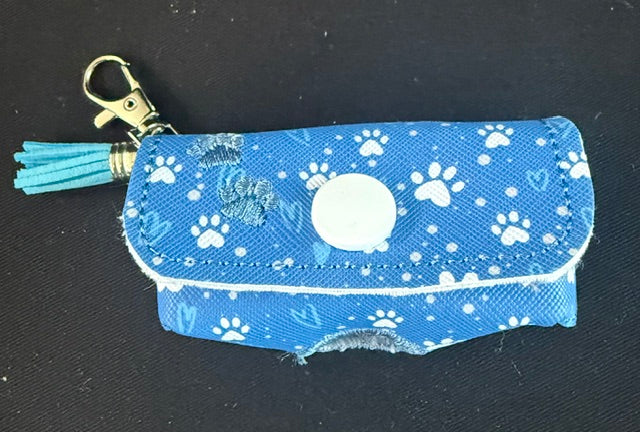 Blue/White Poo-Bag Holder